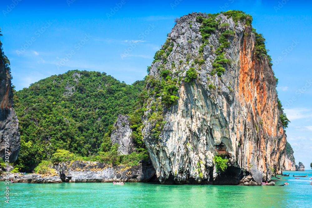 Beautiful scenery of Phang Nga National Park in Thailand