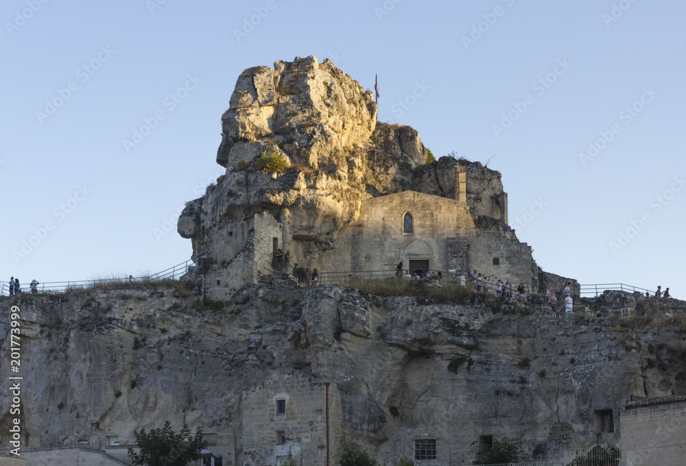 Rupestrian church of St.Maria de Idris in Matera, Italy