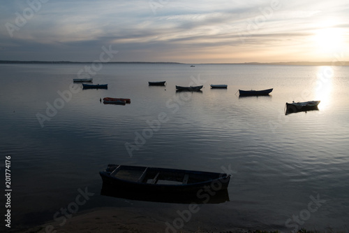 barche al tramonto - boats