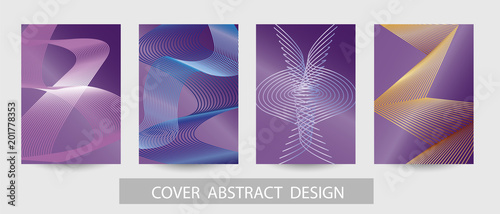 Abstract minimal geometric background. Geometric pattern with trendy gradient texture. For printing on covers, banners, sales, flyers. Modern design. Vector. EPS10