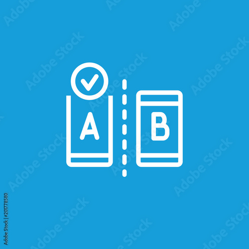 A/B testing icon