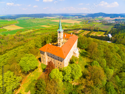 The Zelena Hora ("Green Mountain") is a castle on the south side of Nepomuk, in the Czech Republic. It is the home of Saint John of Nepomuk who was born here in around 1340.