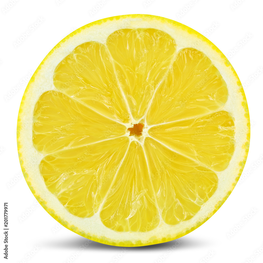 lemon half isolated lemon half isolated