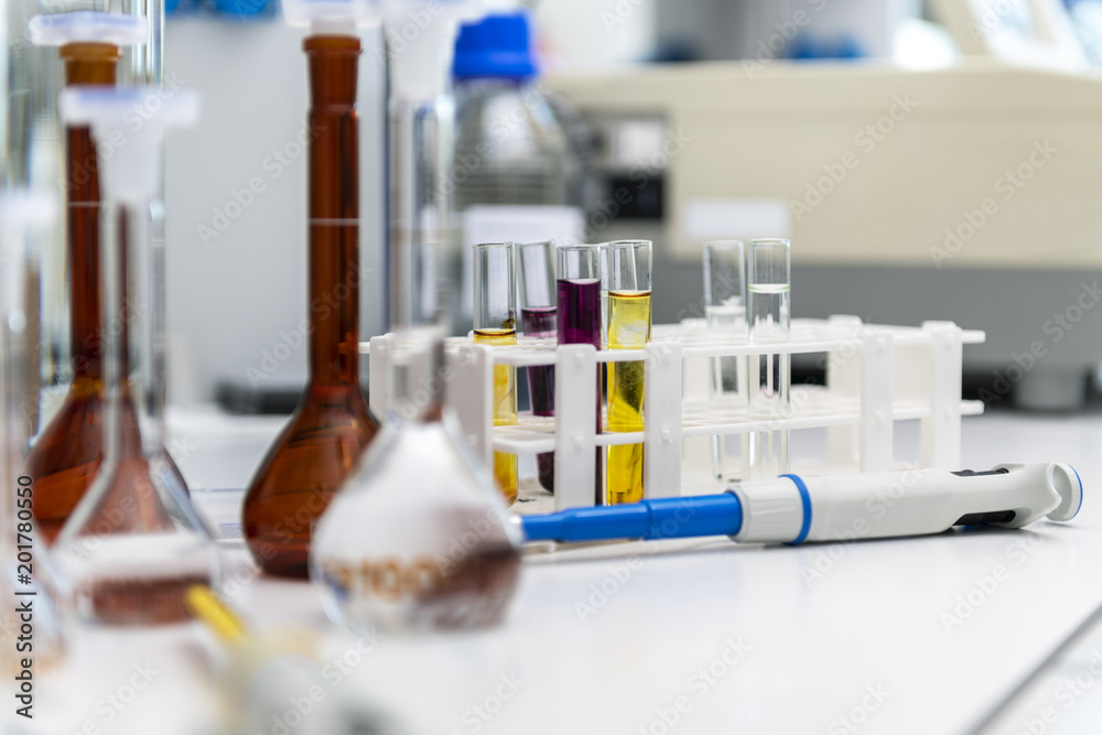 Science laboratory test tubes, laboratory equipment Science laboratory test tubes, laboratory equipment