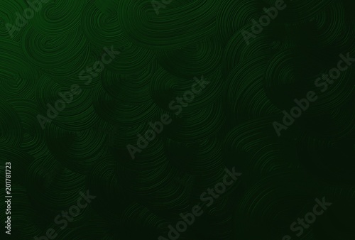 Horizontal Texture of Green Spiral Pattern Background