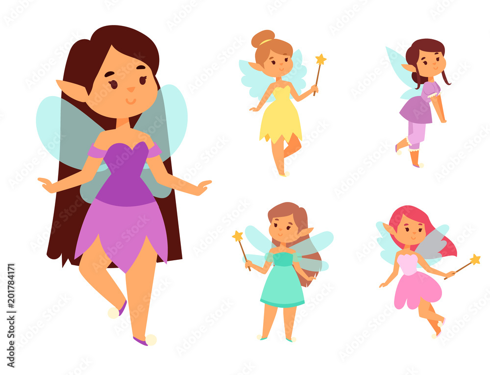 Fairies princess fairy girl vector character cute beautiful style cartoon little fairyland fashion costume magic fantasy dress fairytale crown kid. Fairies princess fairy girl vector character cute beautiful style cartoon little fairyland fashion costume magic fantasy dress fairytale crown kid.