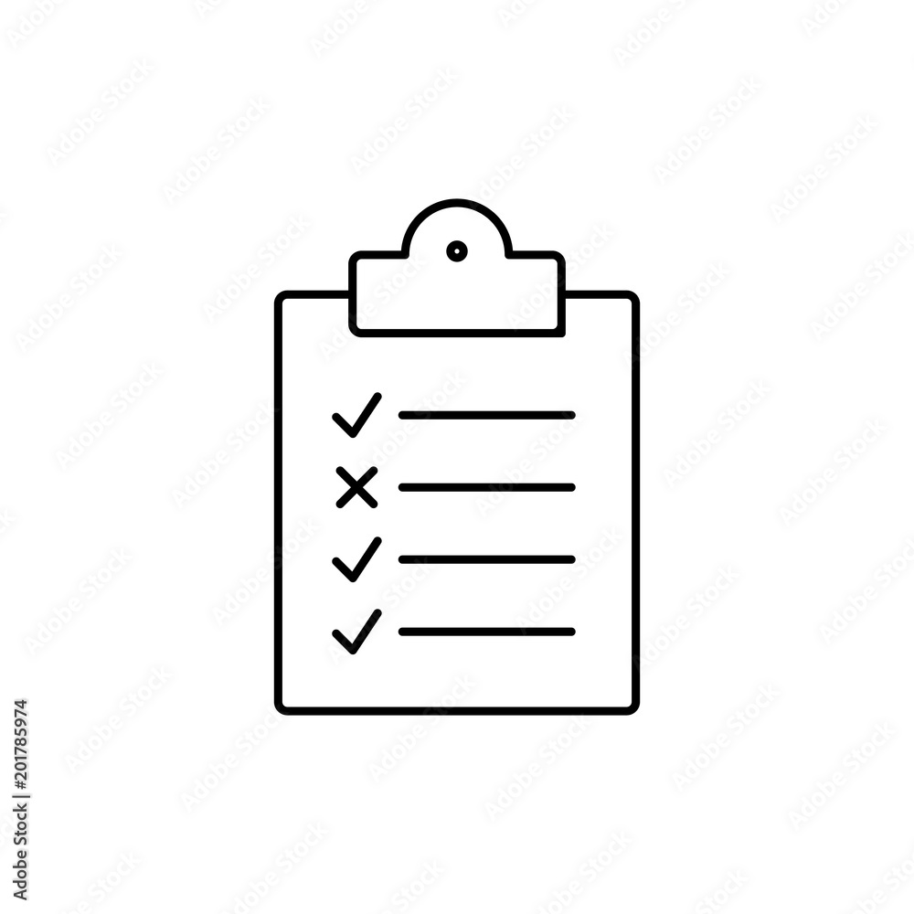 check list schedule line vector black icon check list schedule line vector black icon
