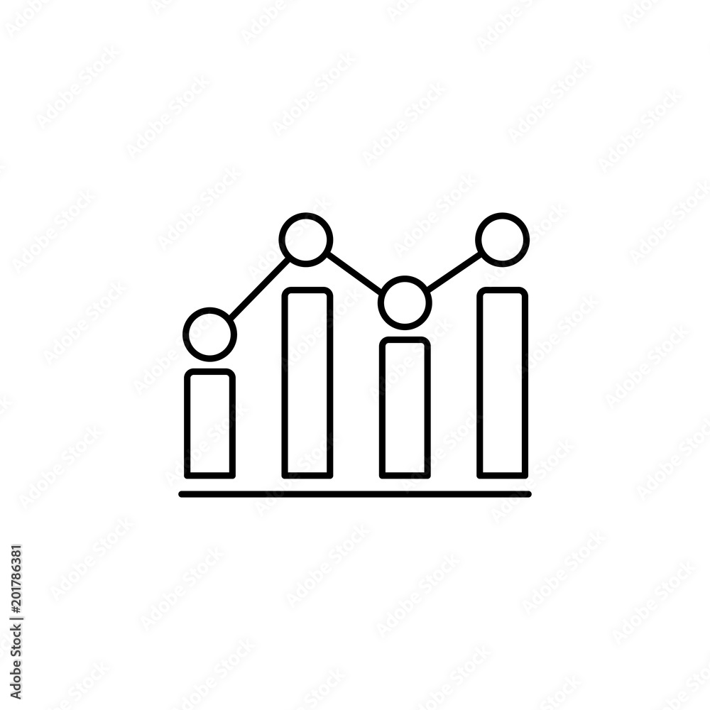 grouth progress growing symbol line black vector icon grouth progress growing symbol line black vector icon
