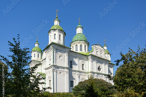 Mgarskyi Transfiguration Monastery, religious building XVII century. Orthodox Church. Mhar, Poltavska oblast, ..Ukraine.