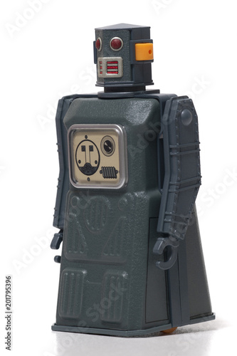 Vintage tin robot toy photo