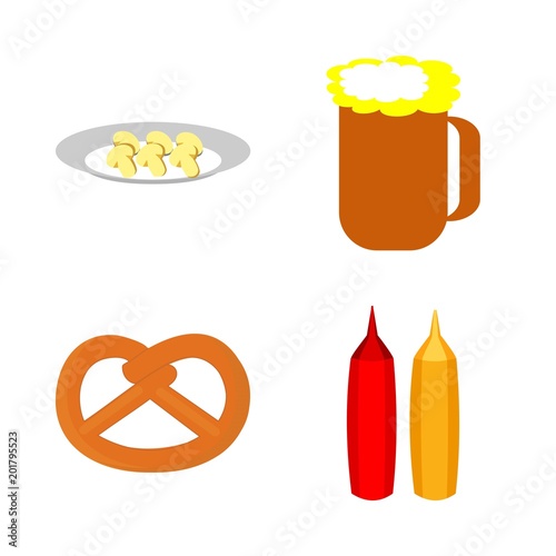 icons about Food with brown, agaric, crunchy, beer and eat