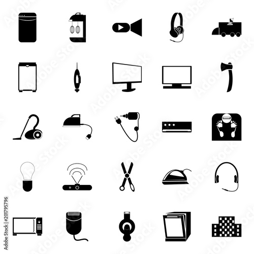 icon Technology with vector, mechanic, household, connector and coolness