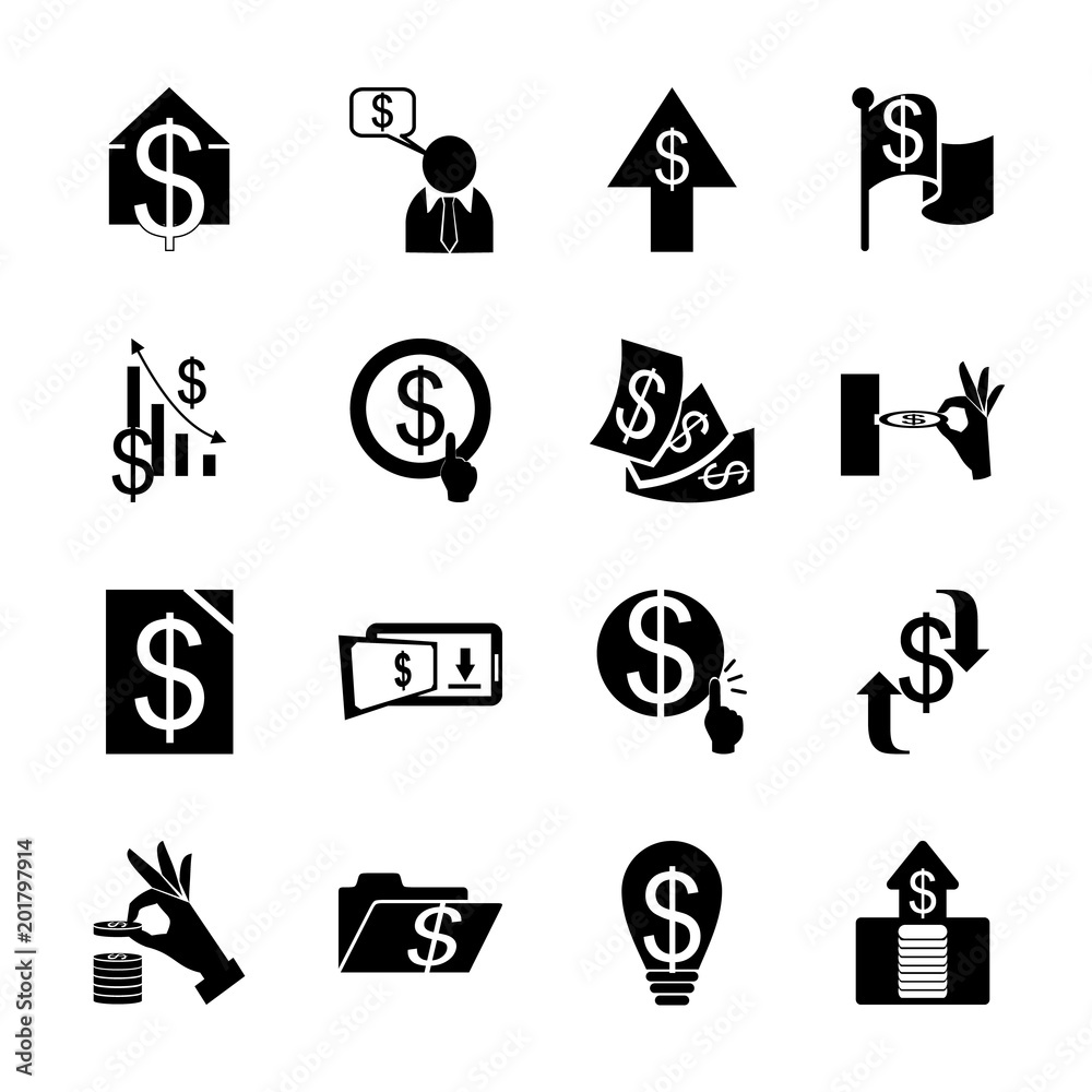 icon Currency with pound, coin, folder, finance and banking icon Currency with pound, coin, folder, finance and banking