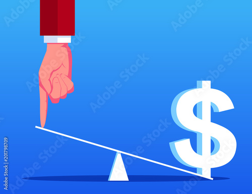 Businessman tries to shake the dollar