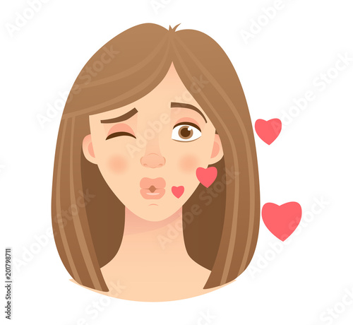 emotions of womans face