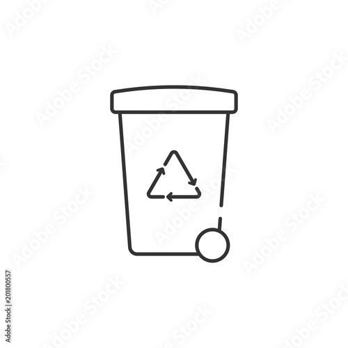 Recycling of garbage icon. Simple element illustration. Recycling of garbage symbol design from Ecology collection set. Can be used in web and mobile