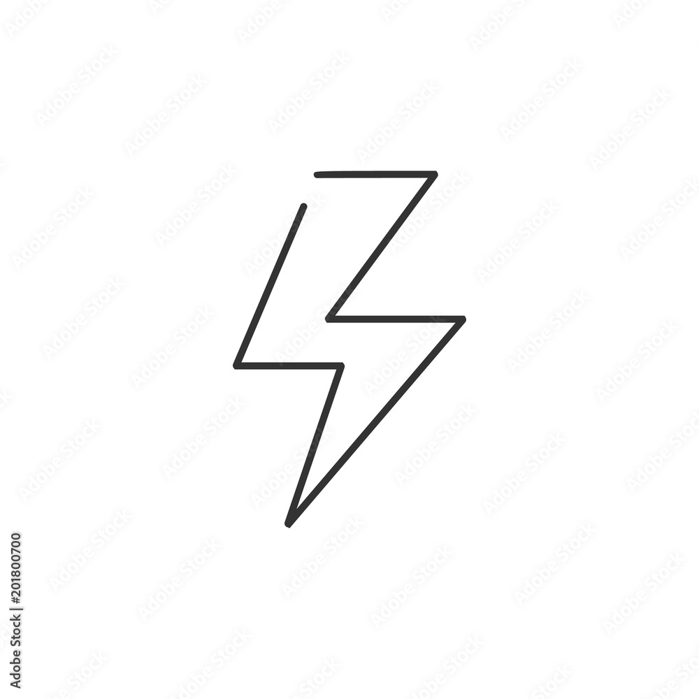 Lightning icon. Simple element illustration. Lightning symbol design from Ecology collection set. Can be used in web and mobile Lightning icon. Simple element illustration. Lightning symbol design from Ecology collection set. Can be used in web and mobile