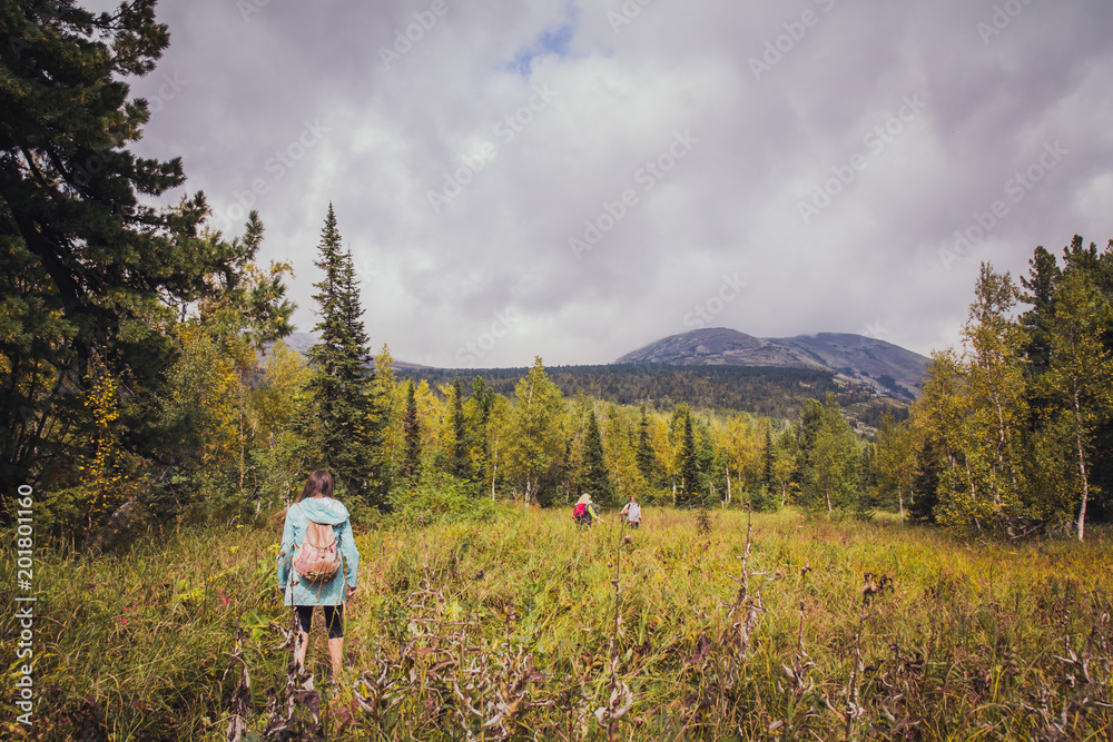Fototapeta premium The mountainous landscape. Sheregesh, Siberia.