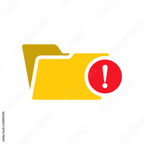 Warning Folder Icon Design