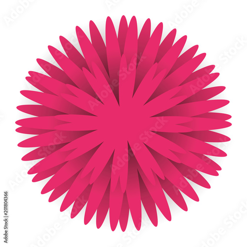 beautiful flower decorative icon vector illustration design