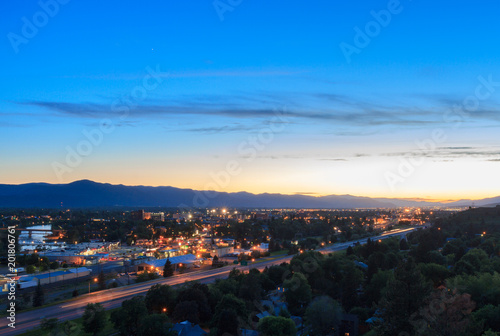 Sunset Over Missoula Montana photo