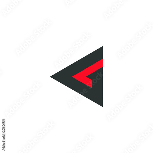 red letter l in a black triangle logo vector Free Download red letter l in a black triangle logo vector - GFXLoad