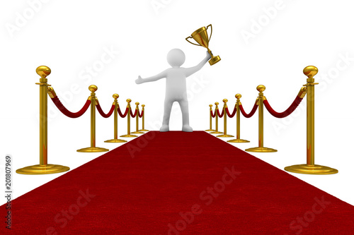 red carpet and barrier rope...