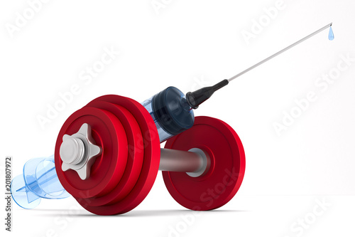 medical and dumbbell syring...