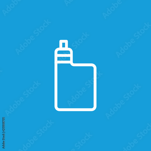E-cigarette with cartridge line icon