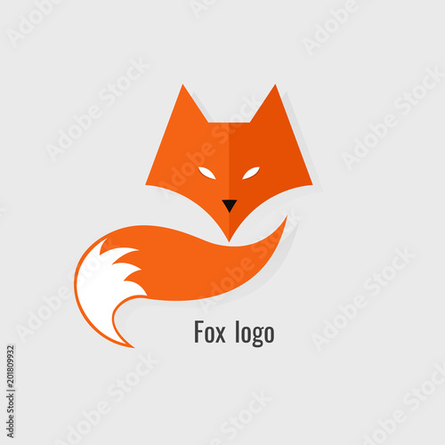 fox Orange logo. modern on white background