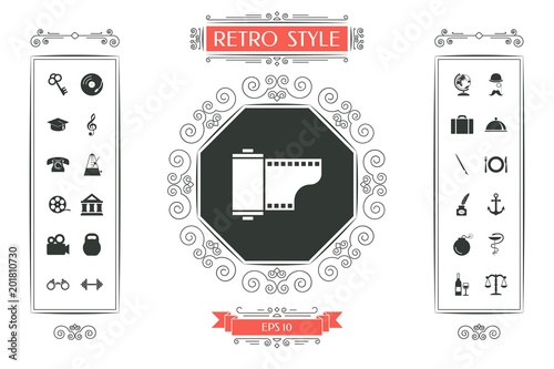 Photographic film cassette icon