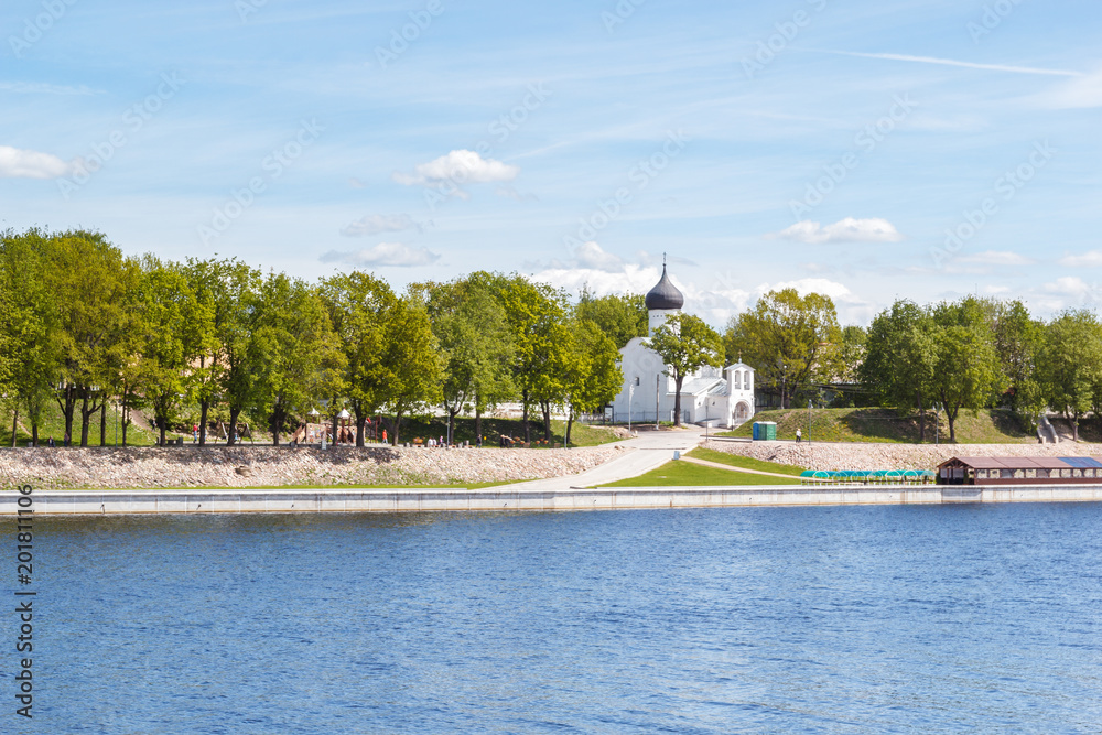 Church of St. George the Victorious on the banks of the Great River in Pskov