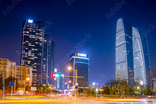 Suzhou CBD financial center skyscraper