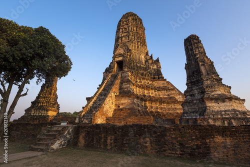 Wat Chai Watthanaram Temple at Pranakorn Sri Ayutthaya Province, Thailand. © virojt