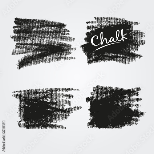 Corrugated texture  of chalk and charcoal. Vector brush strokes. Decorative frame. High resolution image. Wide artistic brush. Grunge template. For registration of design projects.