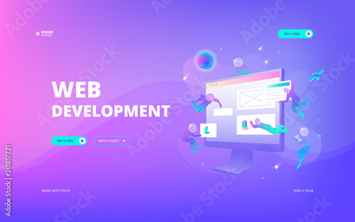 Web development web banner