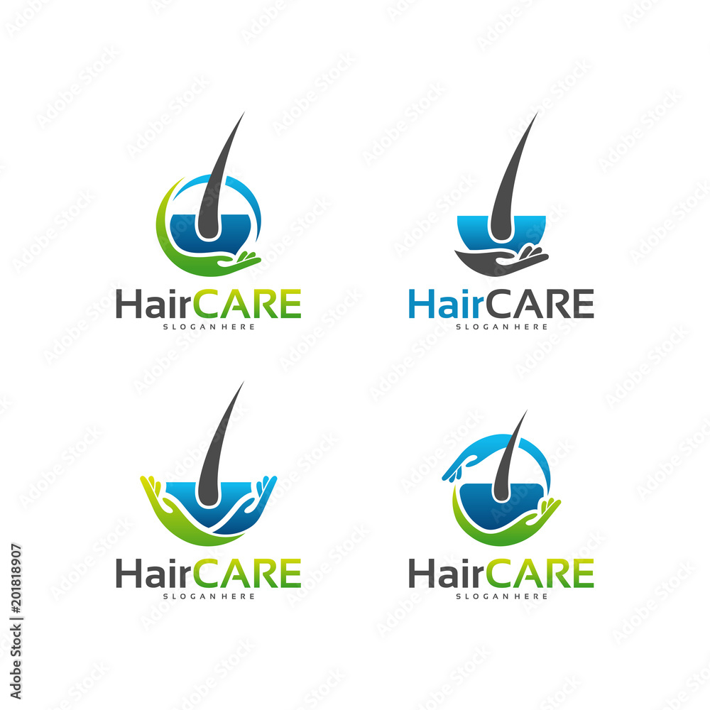 Logo Hair Care Lettering Logo Template Stock Vector, 42% OFF