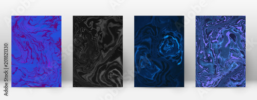 Abstract cover. Modern design template. Admirable suminagashi marble. Minimalistic hipster flyer design. Fabulous trendy abstract cover. Vector illustration.