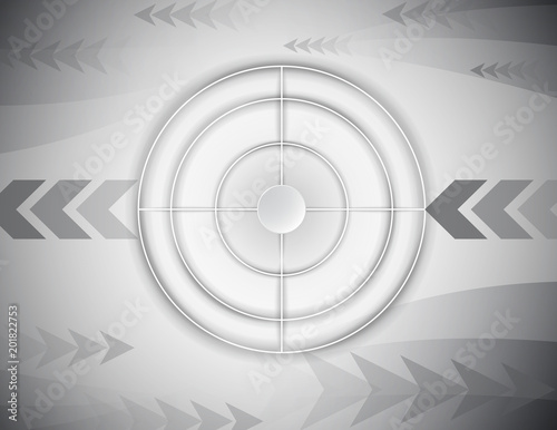 Abstract radar, target, shooting range  concept.