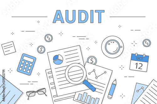 Audit concept illustration.