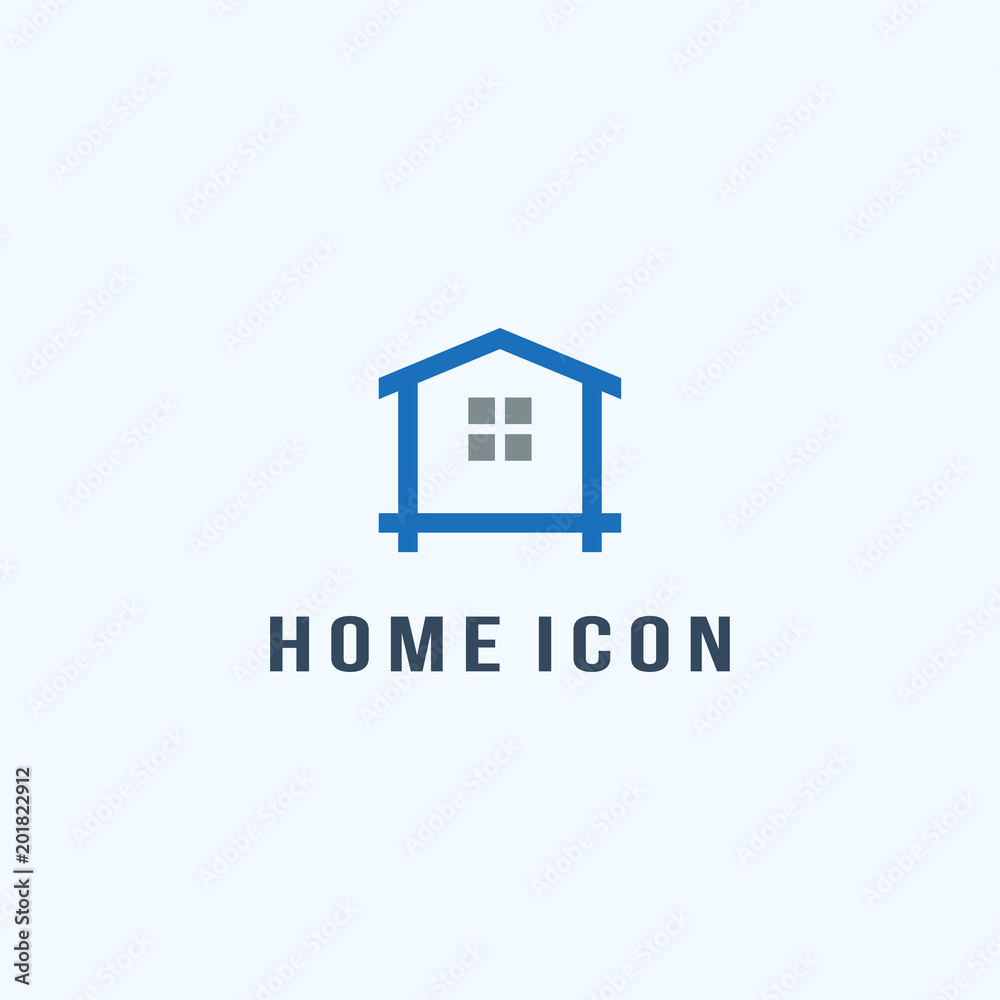 Home icon - vector illustration template Home icon - vector illustration template