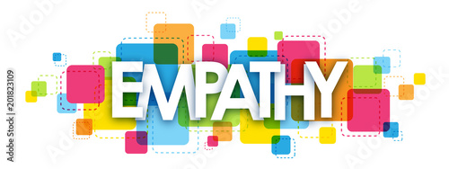 EMPATHY colourful letters icon