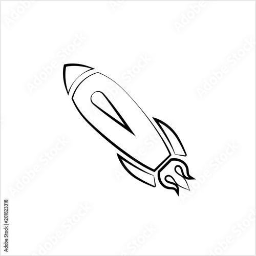 Rocket Icon, Start Up Design