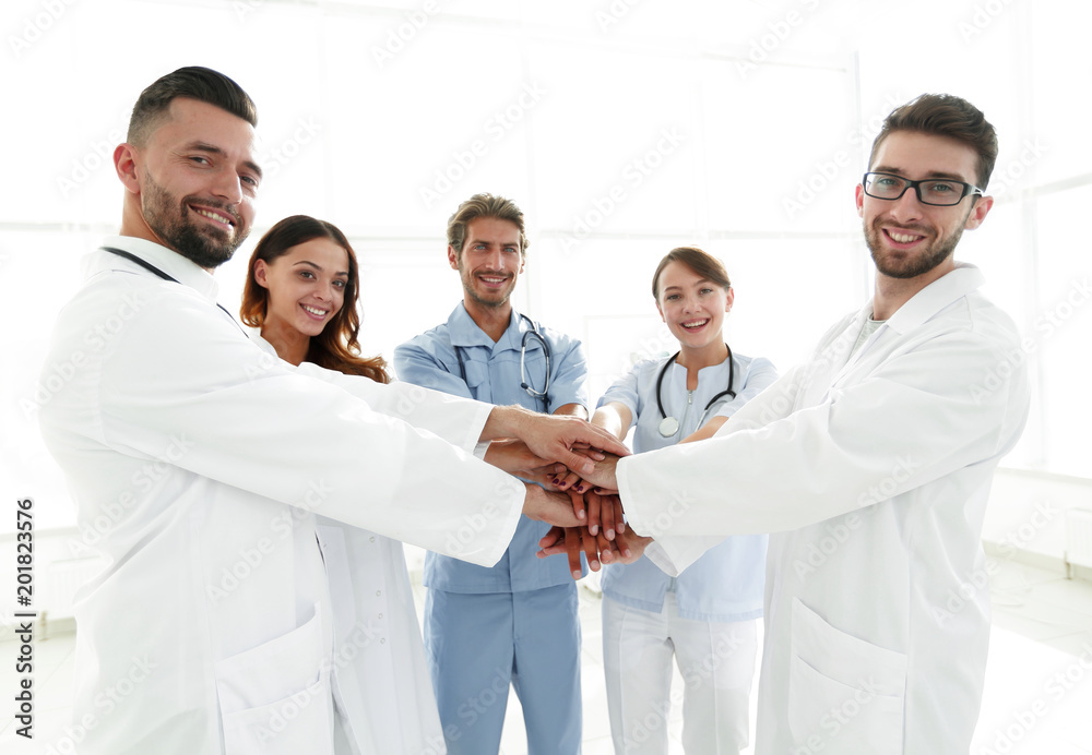 background image of a successful group of doctors on a white background background image of a successful group of doctors on a white background