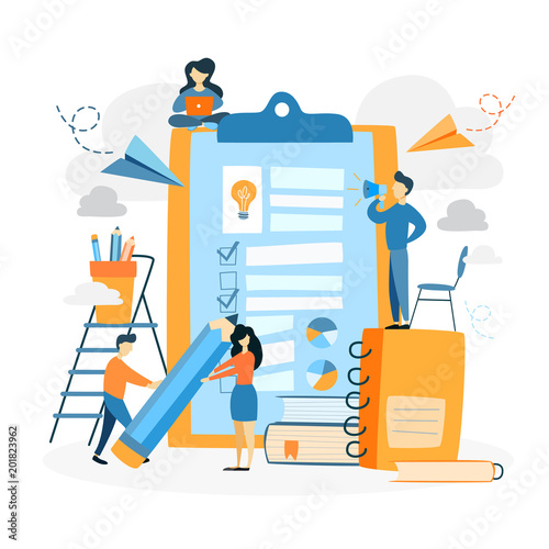Checklist concept illustration.
