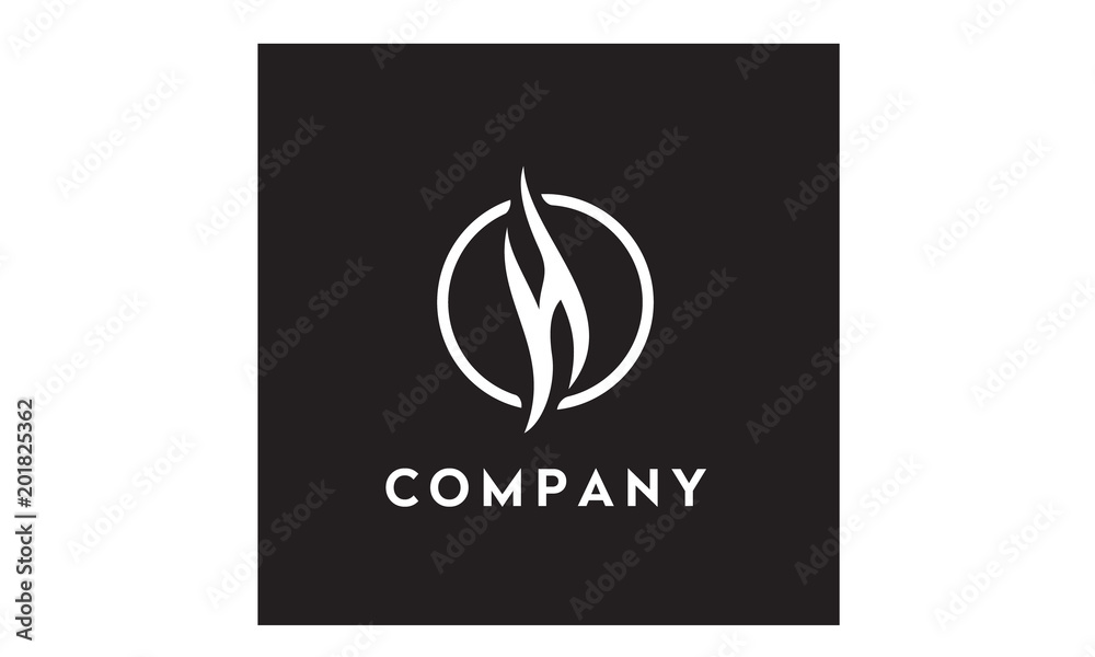 Letter Initial H modern logo design Letter Initial H modern logo design