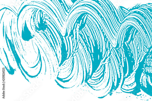 Natural soap texture. Amusing green blue foam trace background. Artistic remarkable soap suds. Cleanliness, cleanness, purity concept. Vector illustration.