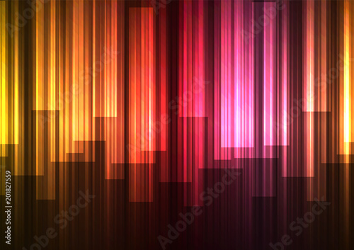 red falling speed bar overlap in dark background, stripe layer backdrop, technology template, vector illustration