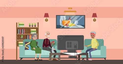 Nursing home interior.