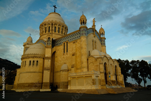 Exterior view to Cathedrale Notre Dame d'Afrique, Algiers, Algeria photo
